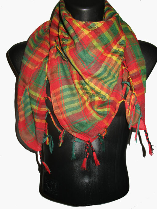 Keffieh Vert Jaune Rouge