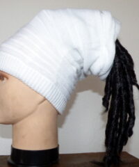 Bonnet à Dreads blanc