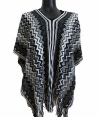 Poncho Noir & Blanc
