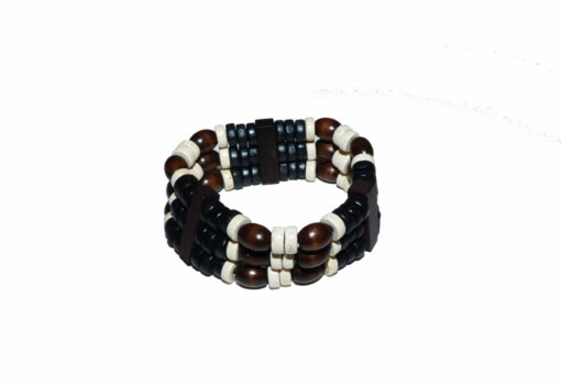 Bracelet Bois Noir & Blanc