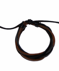 Bracelet cuir Marron & Noir