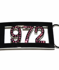 Boucle de Ceinture 972 Strass Rose