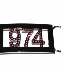 Boucle de Ceinture 974 Strass Rose