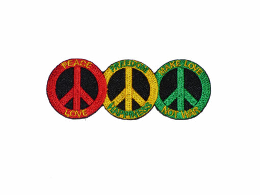 Ecusson Peace & Love Rasta