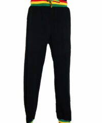 Pantalon Survet Noir Couleur Rasta