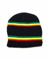 Bonnet Noir avec liseré Rasta