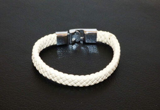 Bracelet Simili tressé Blanc