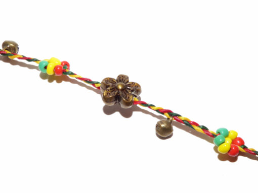 Bracelet de Cheville Fleur Rasta – Image 2
