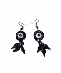 Boucles d'Oreilles Attrape-rêves Noire