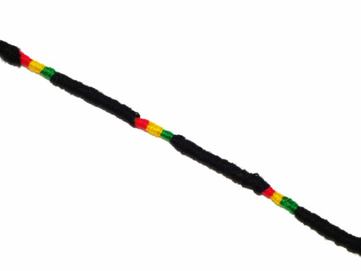 Bracelet Brésilien Noir & Rasta – Image 2