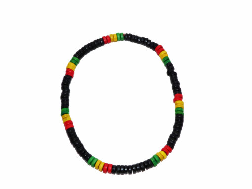 Collier Bois Noir Rasta