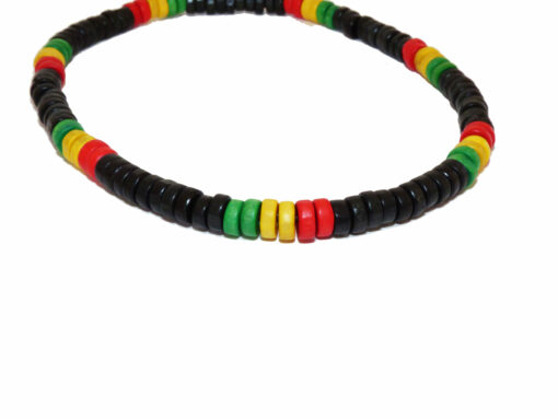 Collier Bois Noir Rasta – Image 2