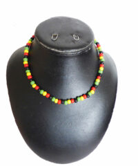 Collier Perles de Bois Rasta