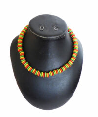 Collier Perles de Bois Rasta
