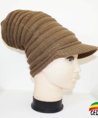 Bonnet Dreads Marron avec visière