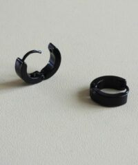 Boucle d'oreille Noire