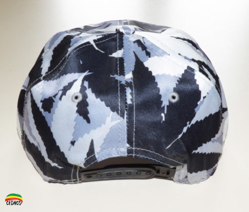 Casquette Feuille Noire & Blanche – Image 2