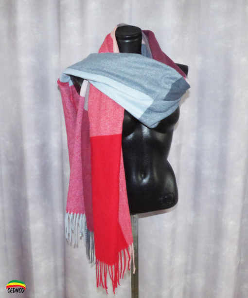 Echarpe Rouge & Grise