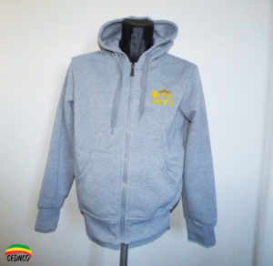 Sweat Gris brodé Lion