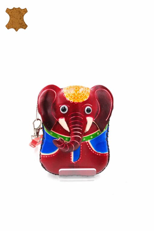 Porte Monnaie Cuir Elephant