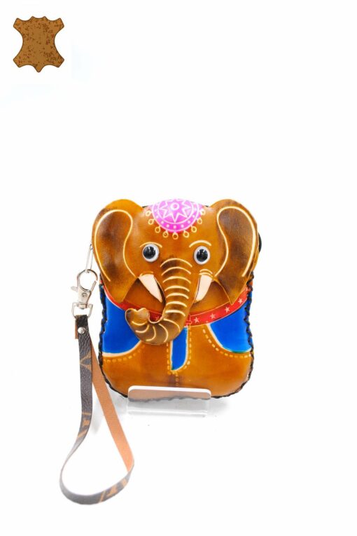 Porte Monnaie Cuir Elephant