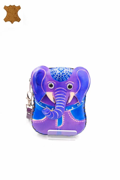 Porte Monnaie Cuir Elephant