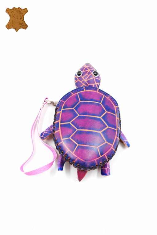 Porte Monnaie Cuir Tortue