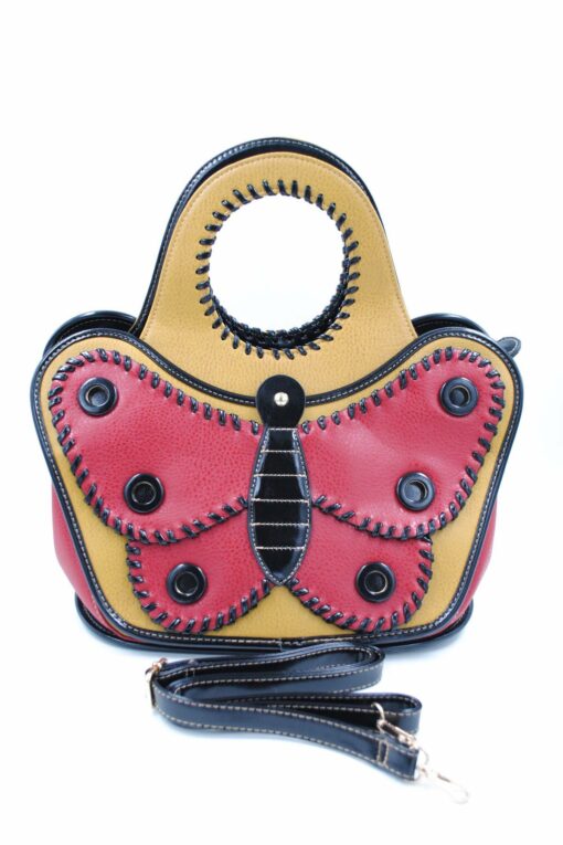 Sac à Main Papillon Jaune & Rouge