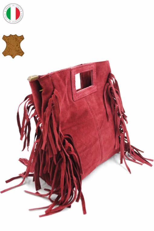 Sac en Daim avec frange – Image 2