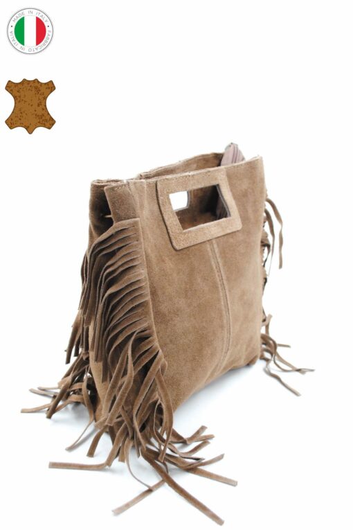 Sac en Daim avec frange – Image 2