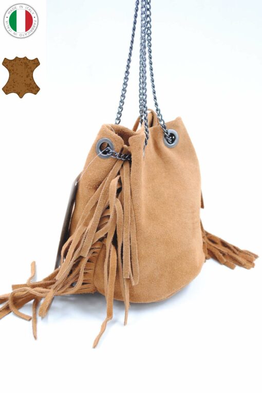 Sac en Daim avec frange – Image 2