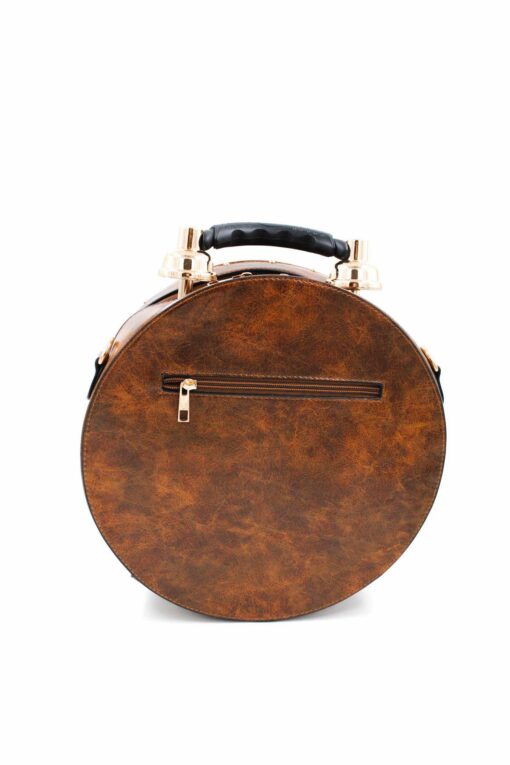 Sac à Main Horloge Marron – Image 3