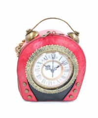 Sac à Main Horloge Rétro Rouge