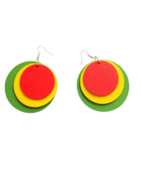 Boucles d'Oreilles Bois Rasta