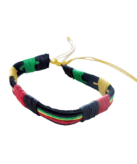 Bracelet Coton ciré Rasta