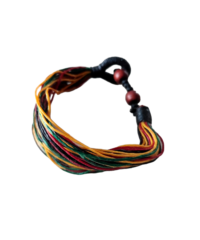 Bracelet Coton ciré Rasta