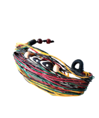 Bracelet Coton ciré Rasta