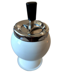 Cendrier Poussoir Blanc