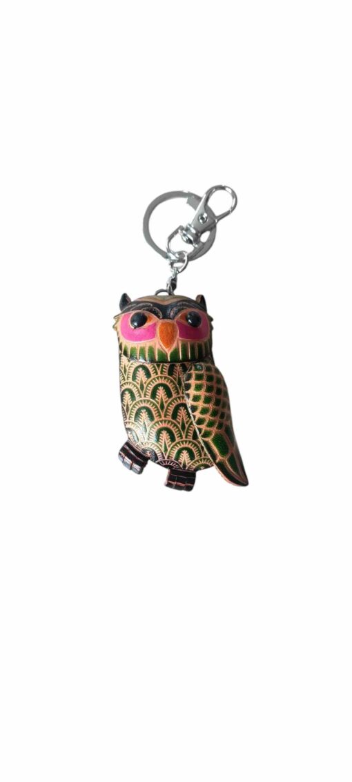 Porte Clé Hibou en Cuir – Image 2