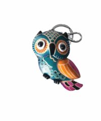 Porte Clé Hibou en Cuir