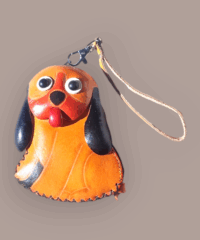 Porte Monnaie Cuir Chien