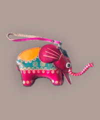 Porte Monnaie Cuir Elephant