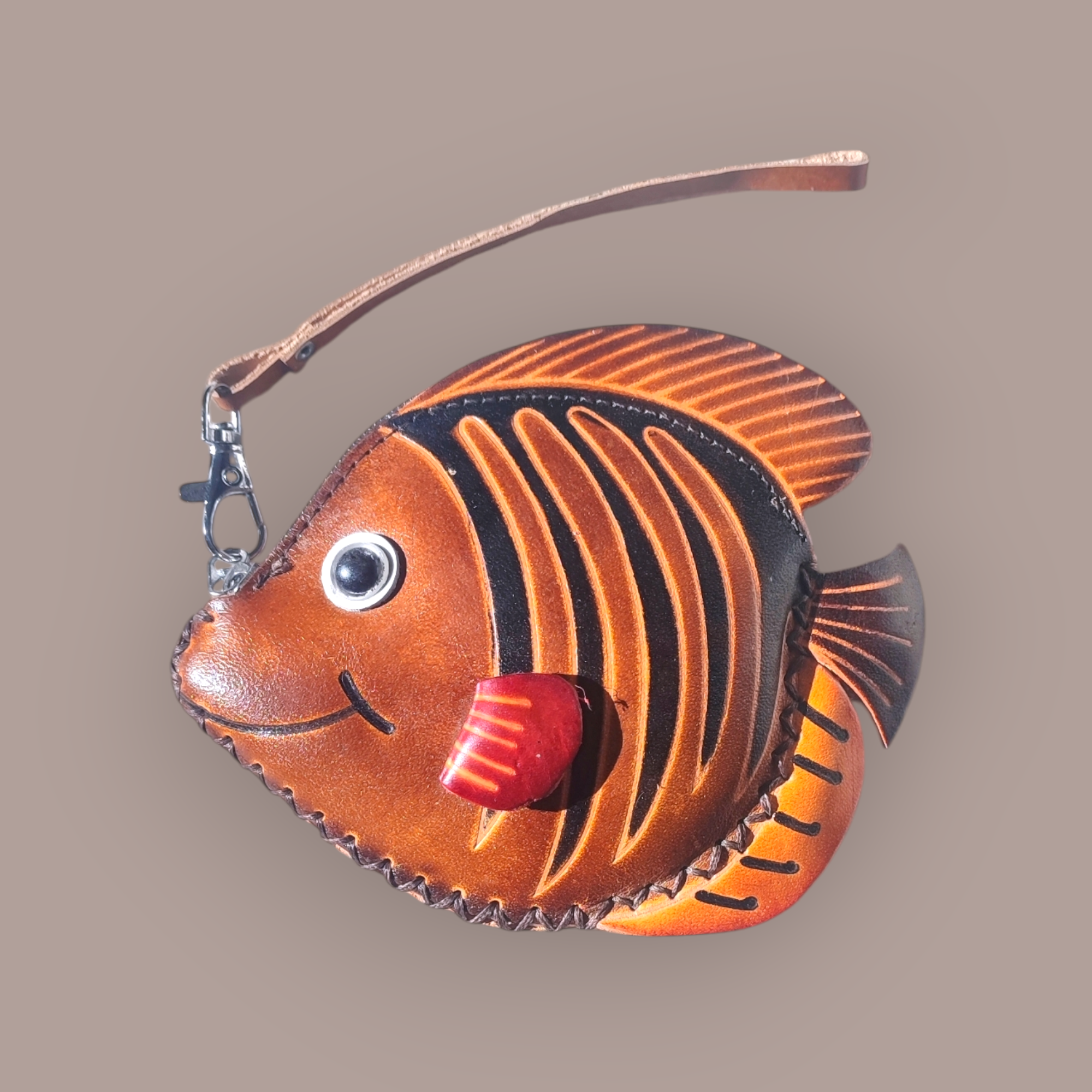 Porte Monnaie Cuir Poisson – Image 2