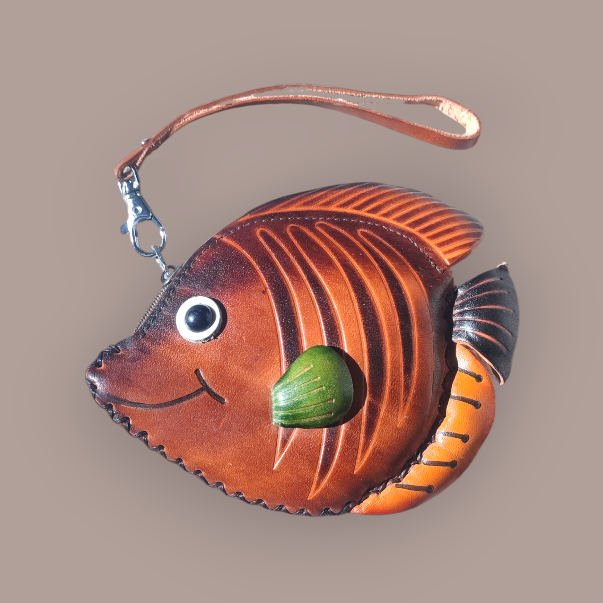 Porte Monnaie Cuir Poisson – Image 6
